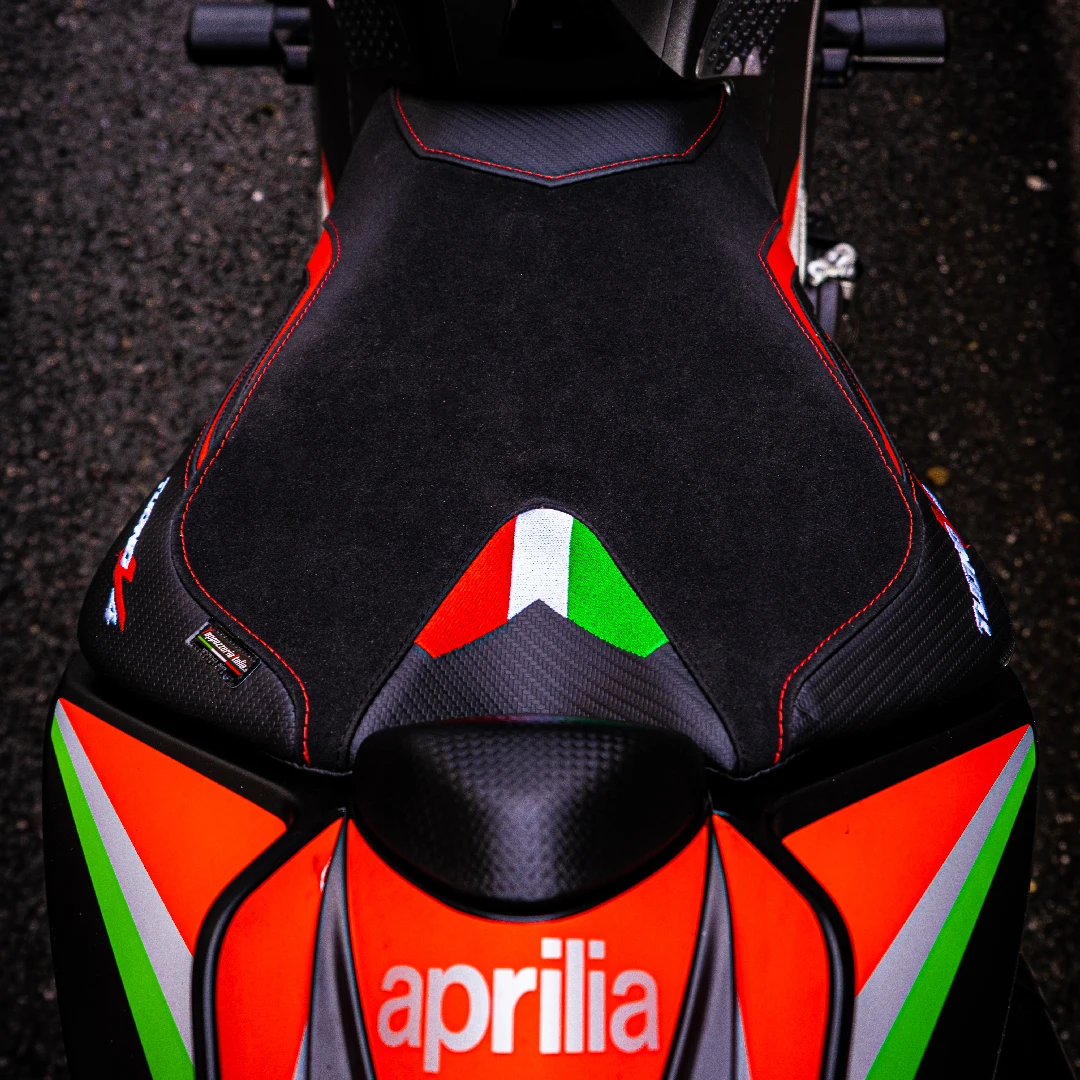 Premium High Quality Motorcycle Made in Italy Seat Cover compatible Aprilia RSV4 09 20 Torino velvet