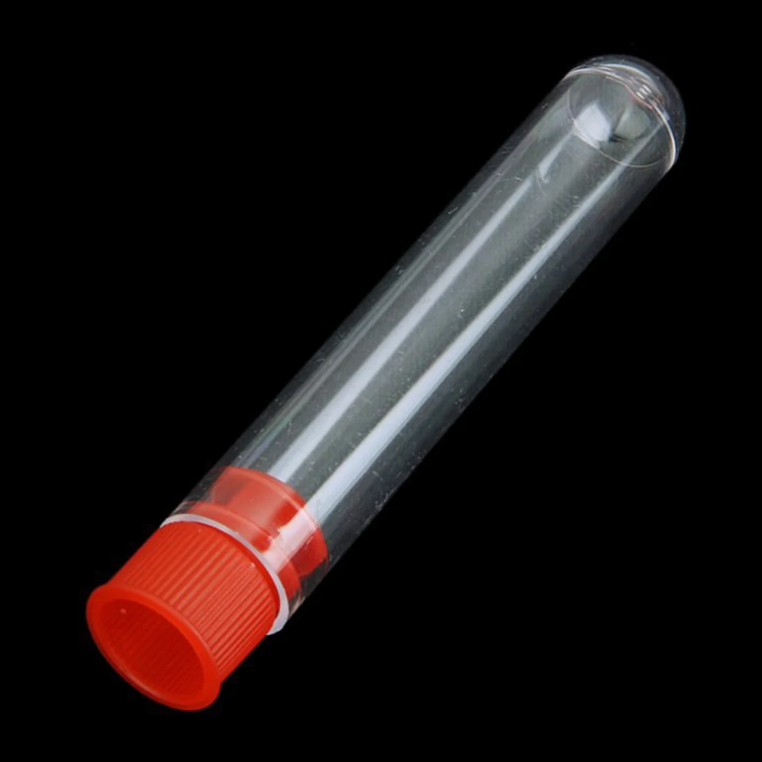 20 Pcs Non-Completed Plastic Test Tubes Lab Test Tool With Screw Cap Transparent, 12 * 60mm
