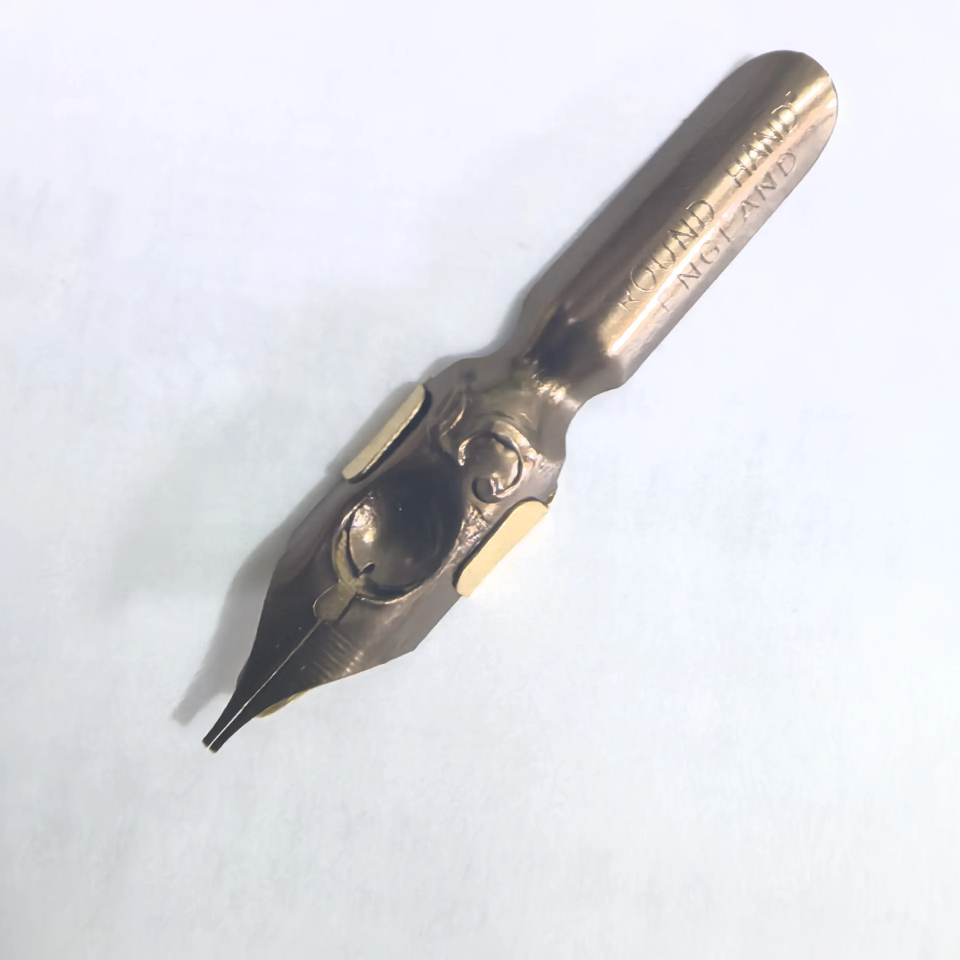 Original British Leonardt English Calligraphy Practice Italian Gothic Dipped Water Nib Flat Tip Nib Ink Reservoir