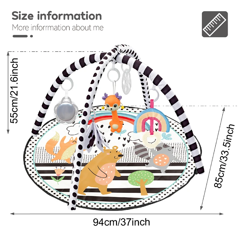 الطفل اللياقة البدنية الإطار الزحف لعبة بطانية متعددة الوظائف النشاط اللعب التعليمية الحصير سياج الزحف بطانية الرضع البساط لعبة #6