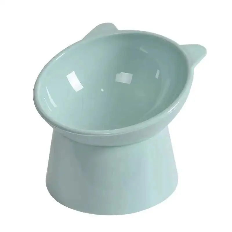Pet Food Bowl Tilt High Bottom Neck Protector Antichoking Dog Cat Water Bowl 45°Neck Protector Pet Feeding Cup Pet Feeder Bow
