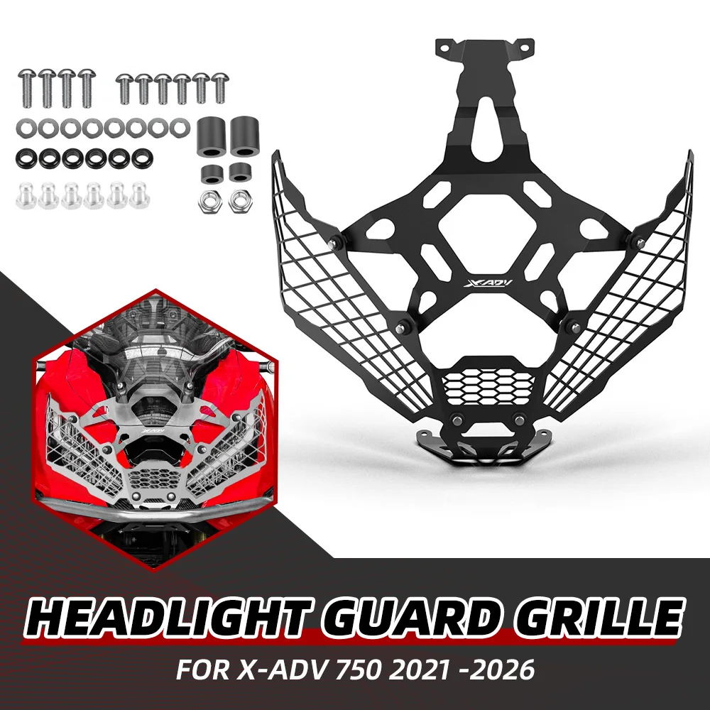 

XADV750 XADV 750 Headlight Protector Shield Guard Headlamp Mesh Grille For Honda X-ADV 750 2021 2022 2023 2024 2025 2026