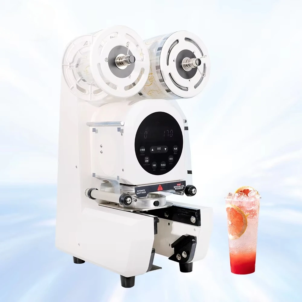 Automatic Roll Film Sealer Cup Temperature Sealing Machine for Plastic Cups Milk Tea Coffee Bage Cup Sealing Machine