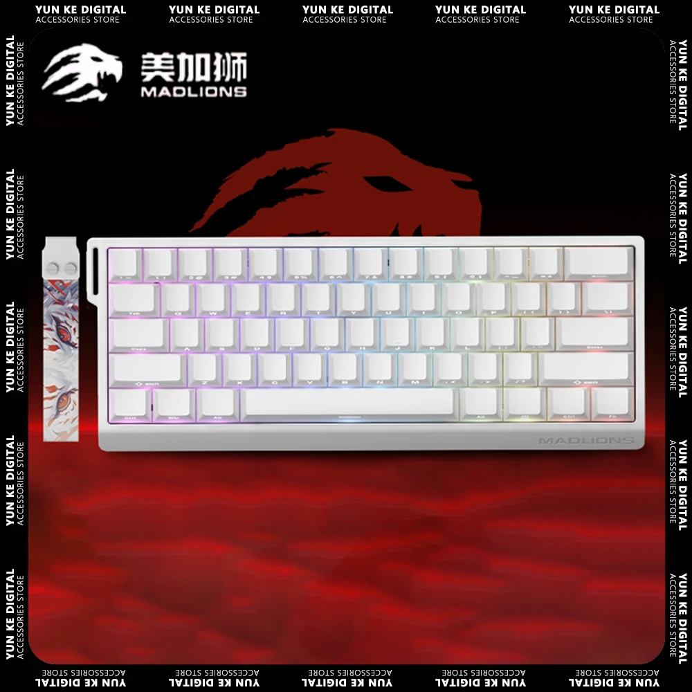 MADLIONS MAD60HE MAD68HE Magnetic Switch Mechanical Keyboard Custom Wired Gaming Keyboard Valorant Gamer Keyboard PC Accessories