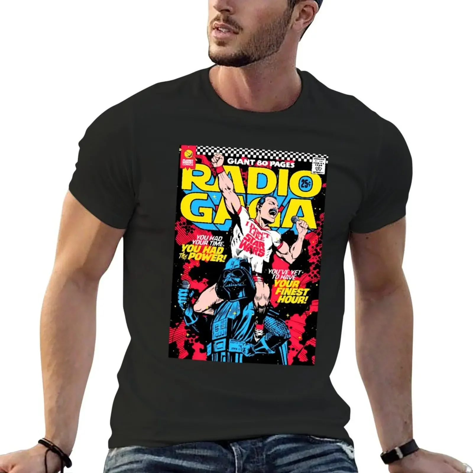 Queen Concert in Radio GAGA T-shirt sweat anime clothes anime mens graphic t-shirts hip hop