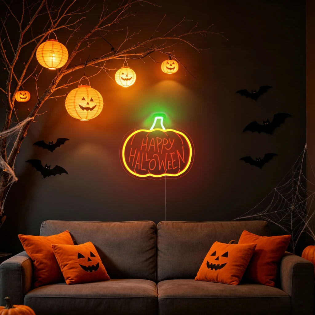Lampu Neon Halloween Kustom Be - Home Gym Neon Sign ulasan dan harga