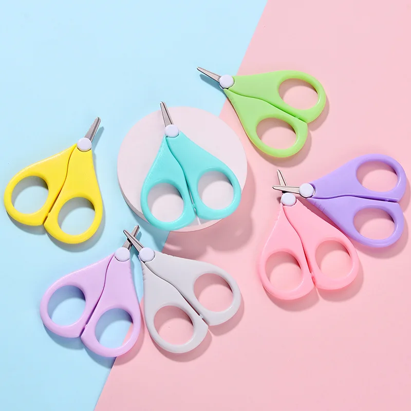 Children's Nail Scissors Newborn Baby Safety Nail Clippers Scissors Baby Nail Shell Shear Manicure Tool Baby Tools