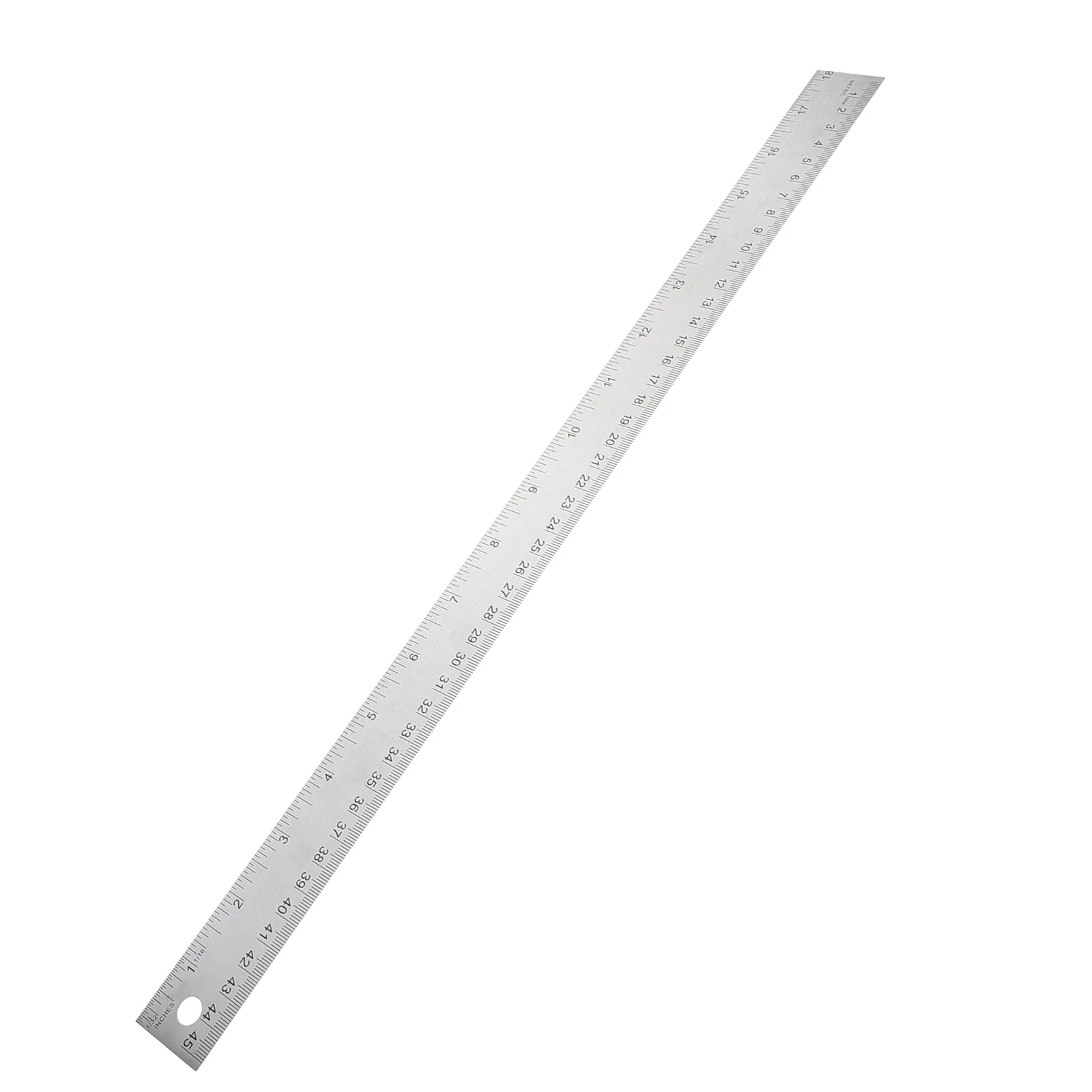Régua de aço inoxidável com suporte de cortiça macia 30cm, ferramenta de medição de escala métrica para escola, escritório, desenho, educação