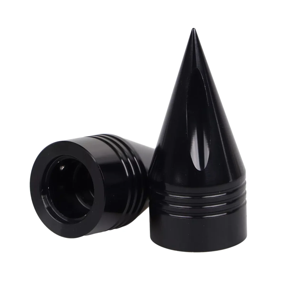 T48C_ أغطية صامولة المحور الأمامي باللون الأسود لدراجة Harley Dyna Electra Road King Glide #5