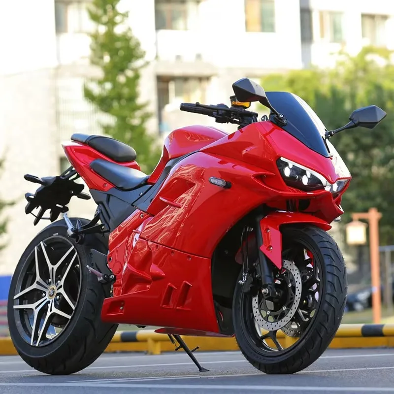 2025 Electric Motorcycle Adult 72V Large Sport Model Brushless Motor Max Speed Over 70 km/h High Performance Long Range