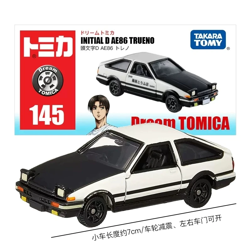 

Takara Tomy Tomica Модель автомобиля из сплава, имитация игрушки No. 145 AE86 Головной текст D Коллекция деталей для взрослых