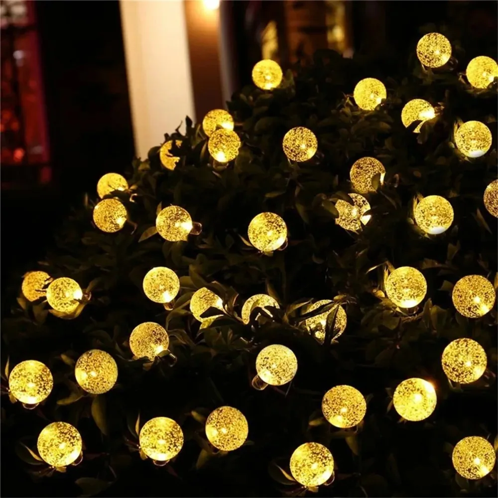 Waterproof Solar Fairy Lights LED String Garland 8 Flash Modes for Garden Wedding Patio Christmas Party Decor