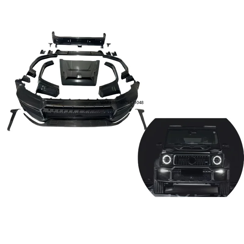

Suitable for the 18-IN G-class W465 Carbon Fiber Front and Rear air Intake Grilles and the Entire Vehicle Body Kit