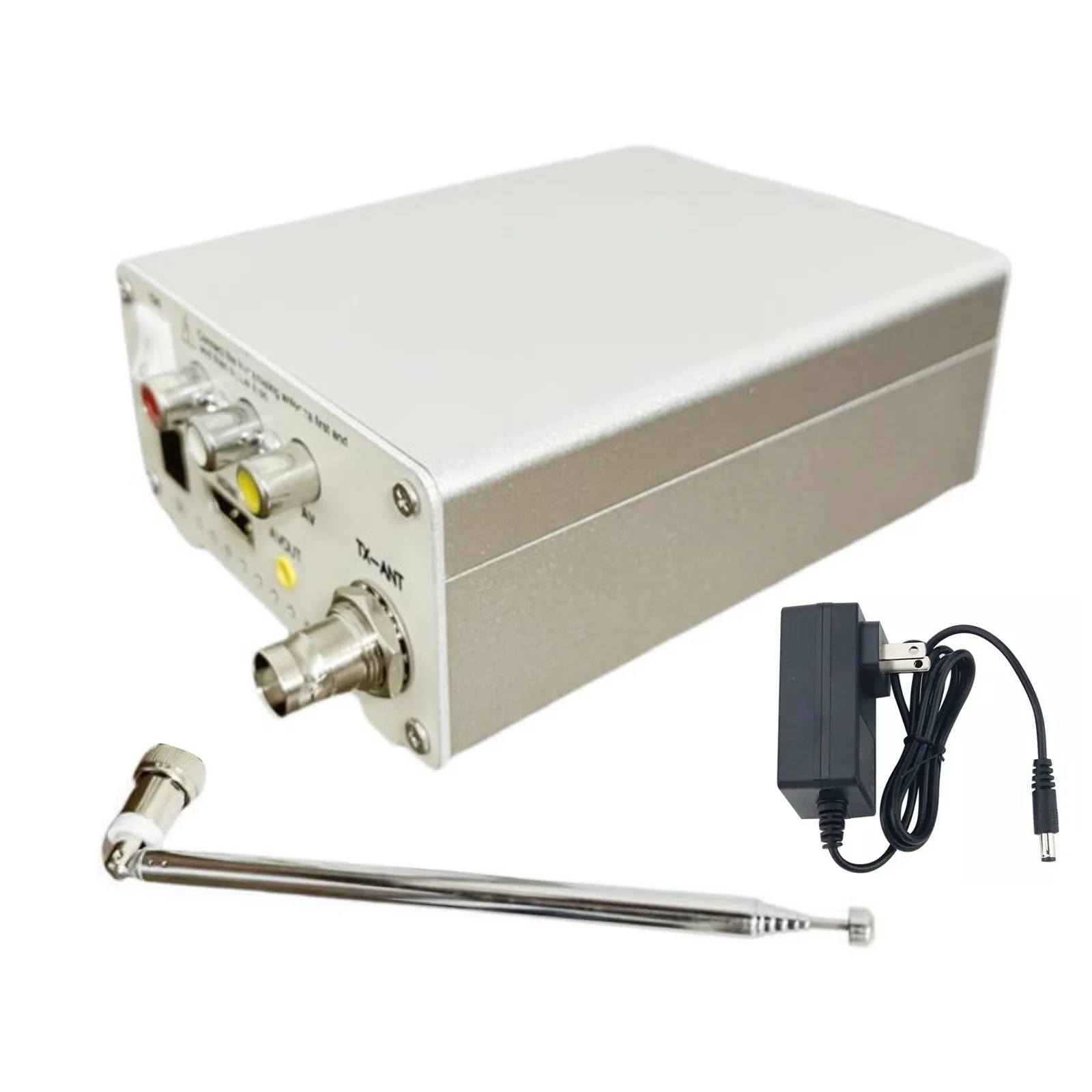 TV-TX200 VHF UHF Home Analog TV Signal Transmitter Support HD/AV Input Analog TV Transmitter with Telescopic Antenna