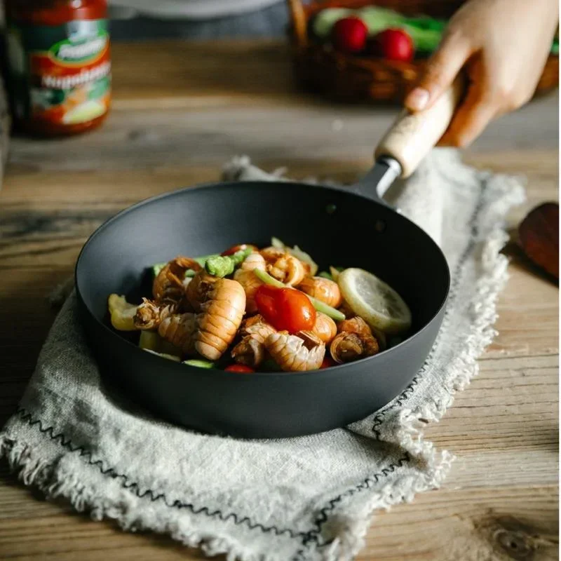 Japanese Frying PanLarge Capacity Cooking Pot with Lightweight and Practical Design for Fast Heat ConductionEfficient Cookware