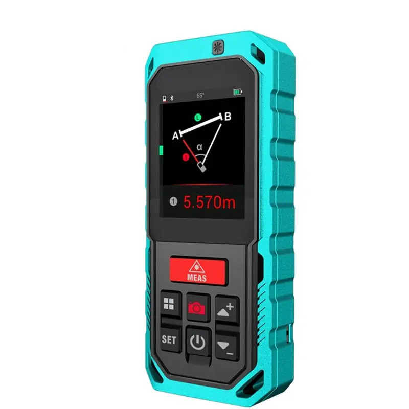 PORK-Professional Outdoor Camera Laser Distance Meter Bluetooth Rangefinder 60M For Any Two Point Measurement Tool