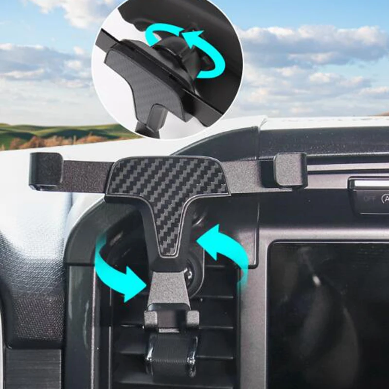 Car Products Fit for Ford F-150 F150 2021 2022 Accessories Gravity Phone Holder Air Vent Mount Mobile Stand GPS Support