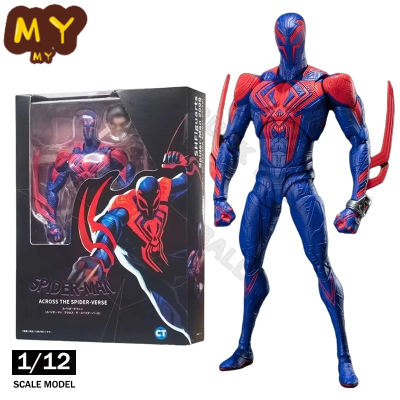 Spiderman Figure Spider-Man 2099 Action Figures Shf Spider-Man Across S.H.Figuarts The Spider-Verse Part One Kid Toy Gift