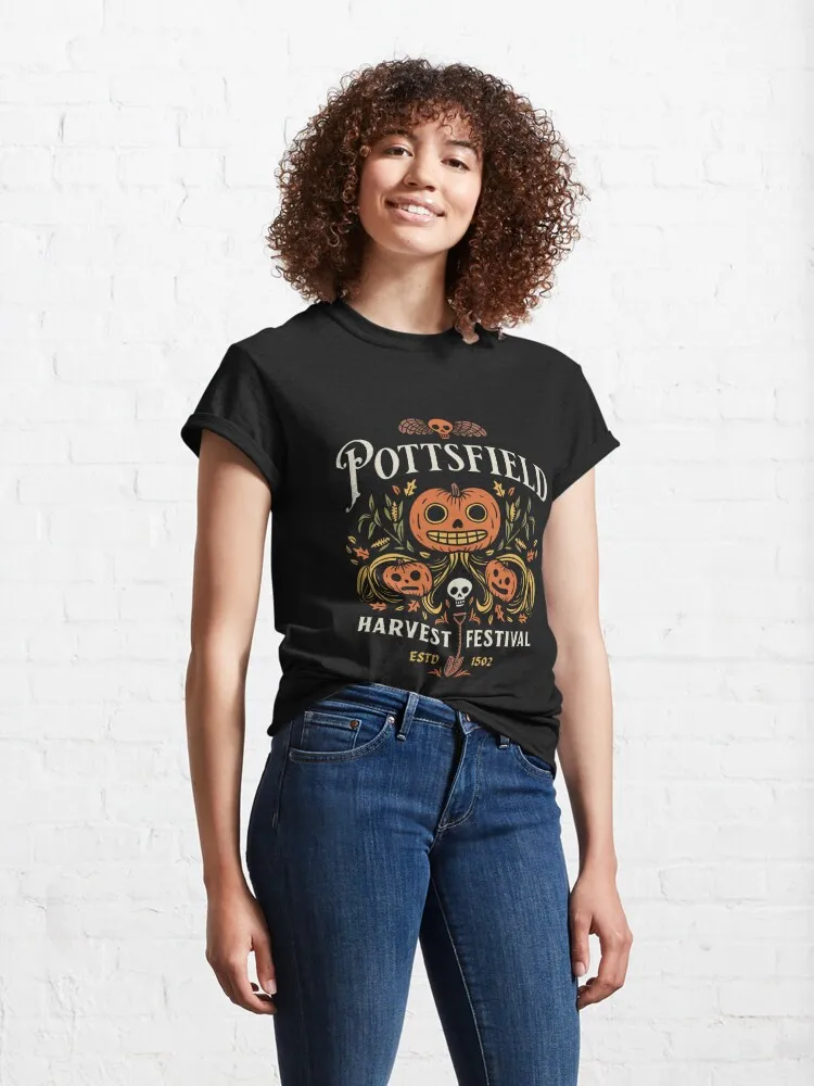Pottsfield Classic T-Shirt Harajuku Fashion Casual Men Short Sleeve Plus Size T Shirt Women image 4