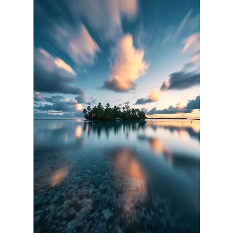 Natural Beautiful Landscape Water River Posters Seawater Waves Sunshine Scenery Canvas Painting Wall Art Living Room Home Dec