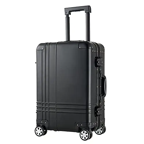 100% Aluminum  alloy  Luggage ,24 Inches trolley case ,Check-in rolling suitcase