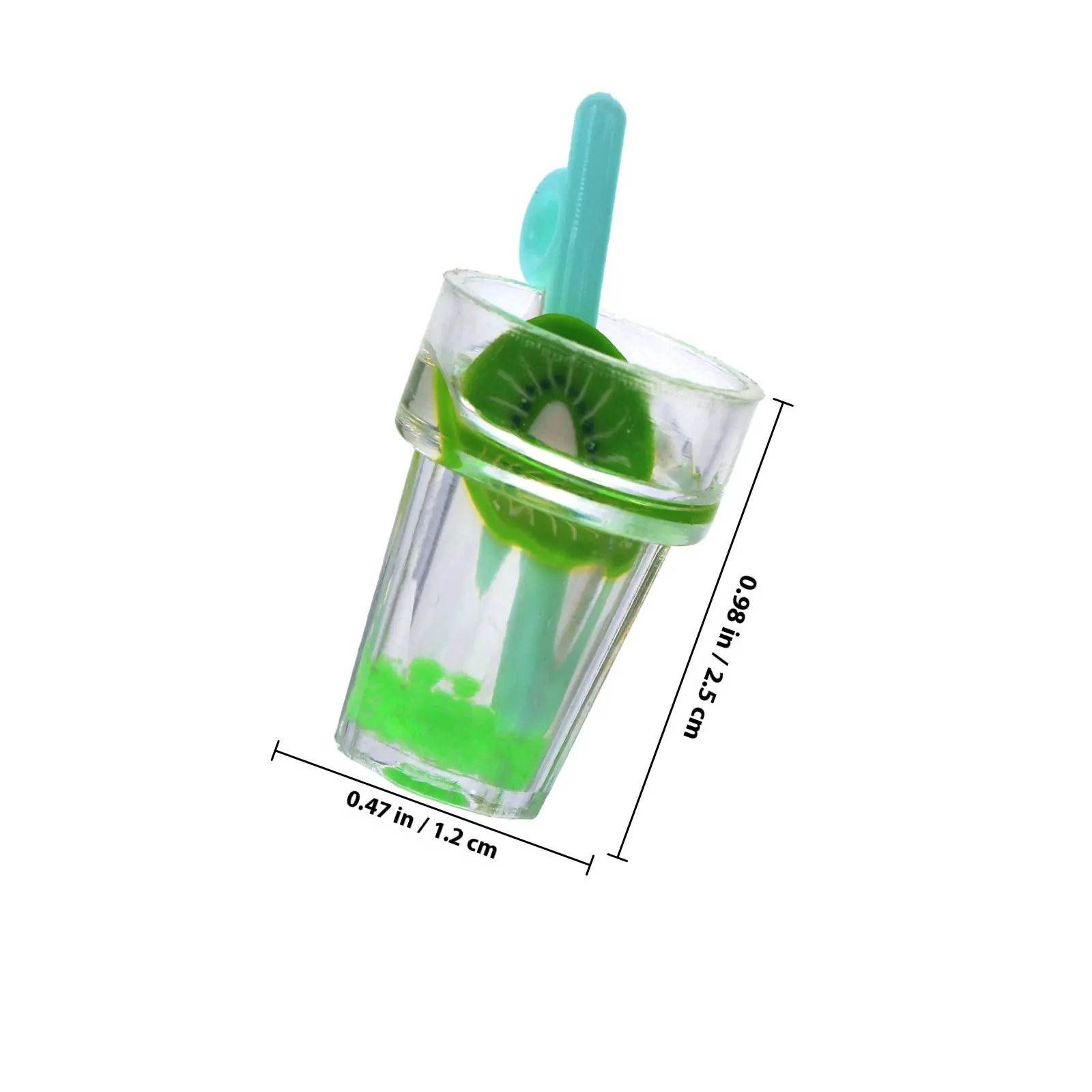 30Pcs Night Glow Fruit Drink Cup Charms Resin Miniature DIY Phone Shell Decoration Unique Small Drink Cup Ornaments view 6