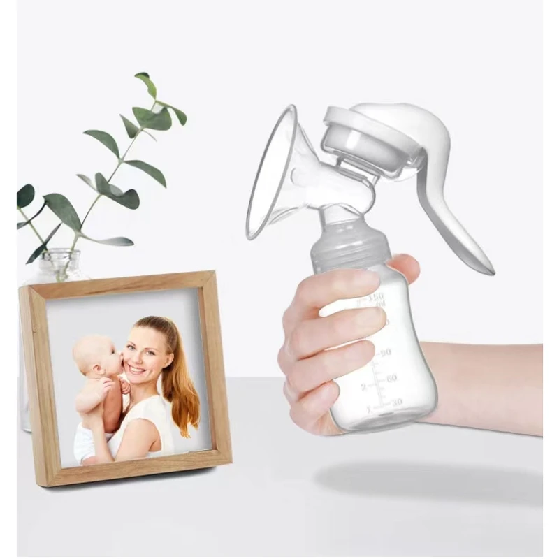 Manual breast pump, imitation breastmilk design nipple, a bottle of dual-use, directly after sucking milk storage pollution-free