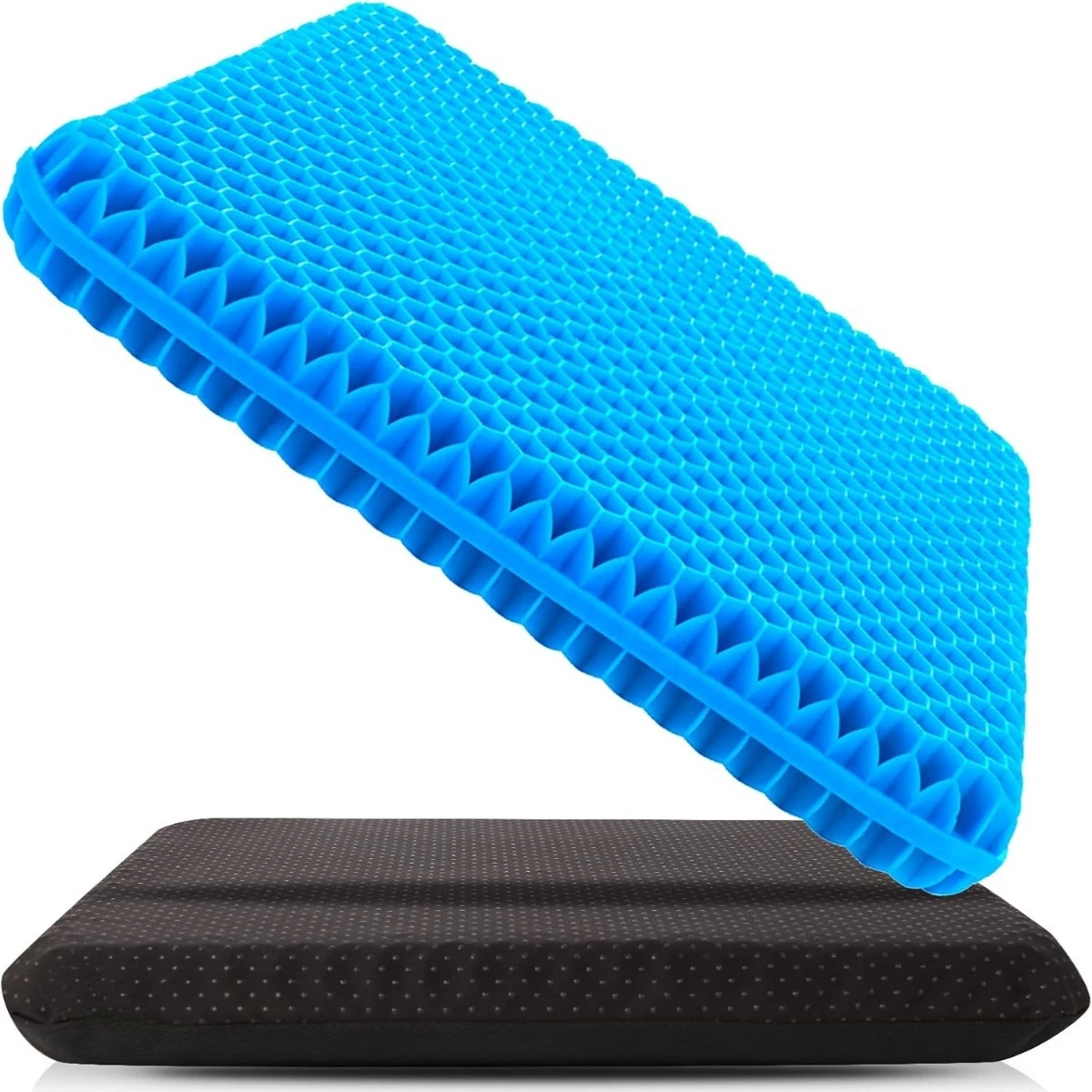 Breathable Honeycomb Gel Cushion 1PC Summer Relieve Tailbone Back Pressure Pain for Home Office Car Wheelchair Seat Pad
