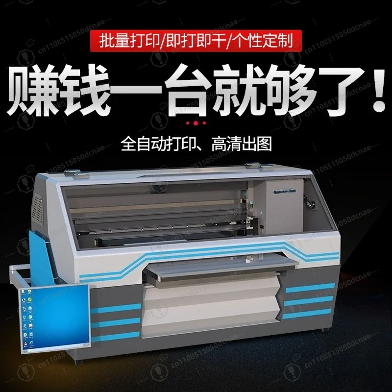 Multi Material Flat UV Printing Machine For Acrylic Metal Plate Textile Storage Can Packaging Box Phone Case Printing