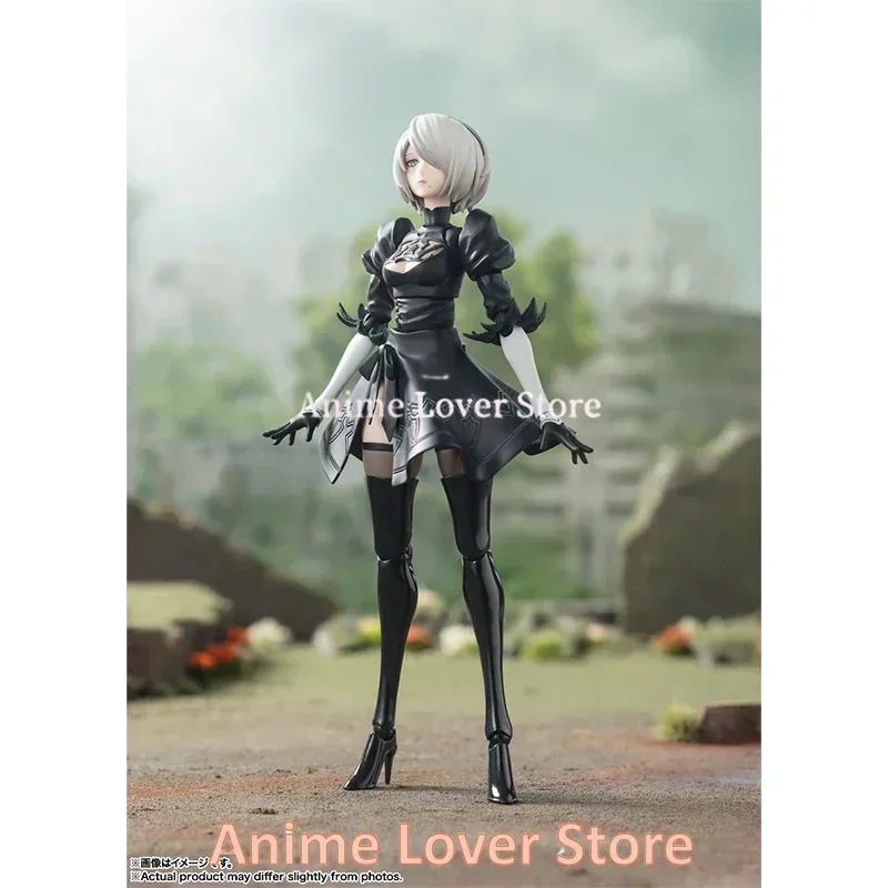 In Stock Original Bandai S.H.Figuarts SHF NieR:Automata 2B 9S Anime Game Action Figures Finished Model ToyS for Kids Gifts