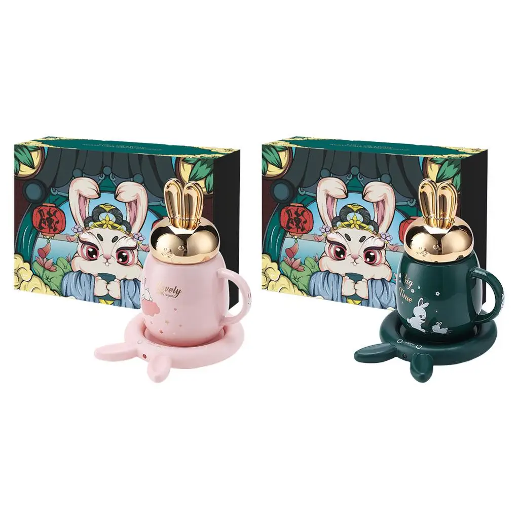 ที่รองแก้วรูปกระต่ายแบบหม้อเก็บความร้อนอุณหภูมิ55 °C สำหรับใช้ในครัวเรือนนม