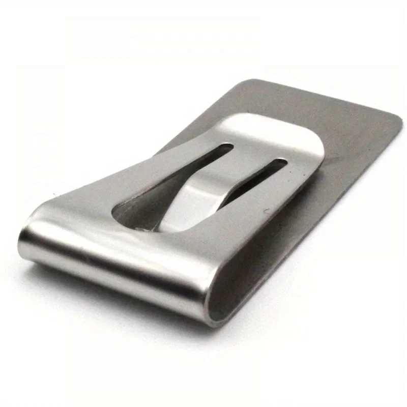 3pcs  Men'S Silvery Money Clip, Mini, Slim, Pocket, ID, Credit Card Folder, Metal Bill Clamp, for Male