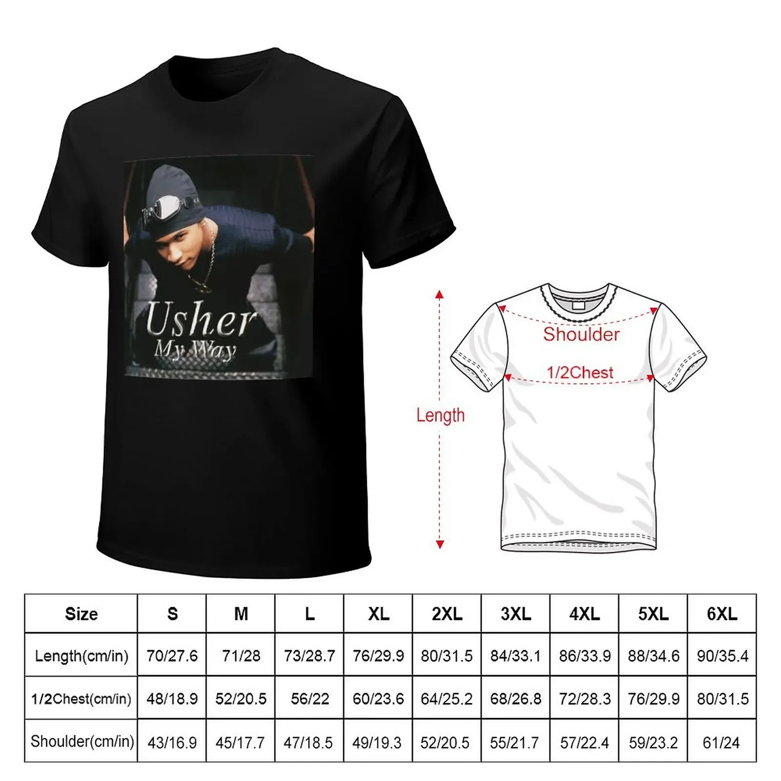 My Way Usher Classic T-Shirt plus size tops Short sleeve tee customizeds summer clothes shirts graphic tee men