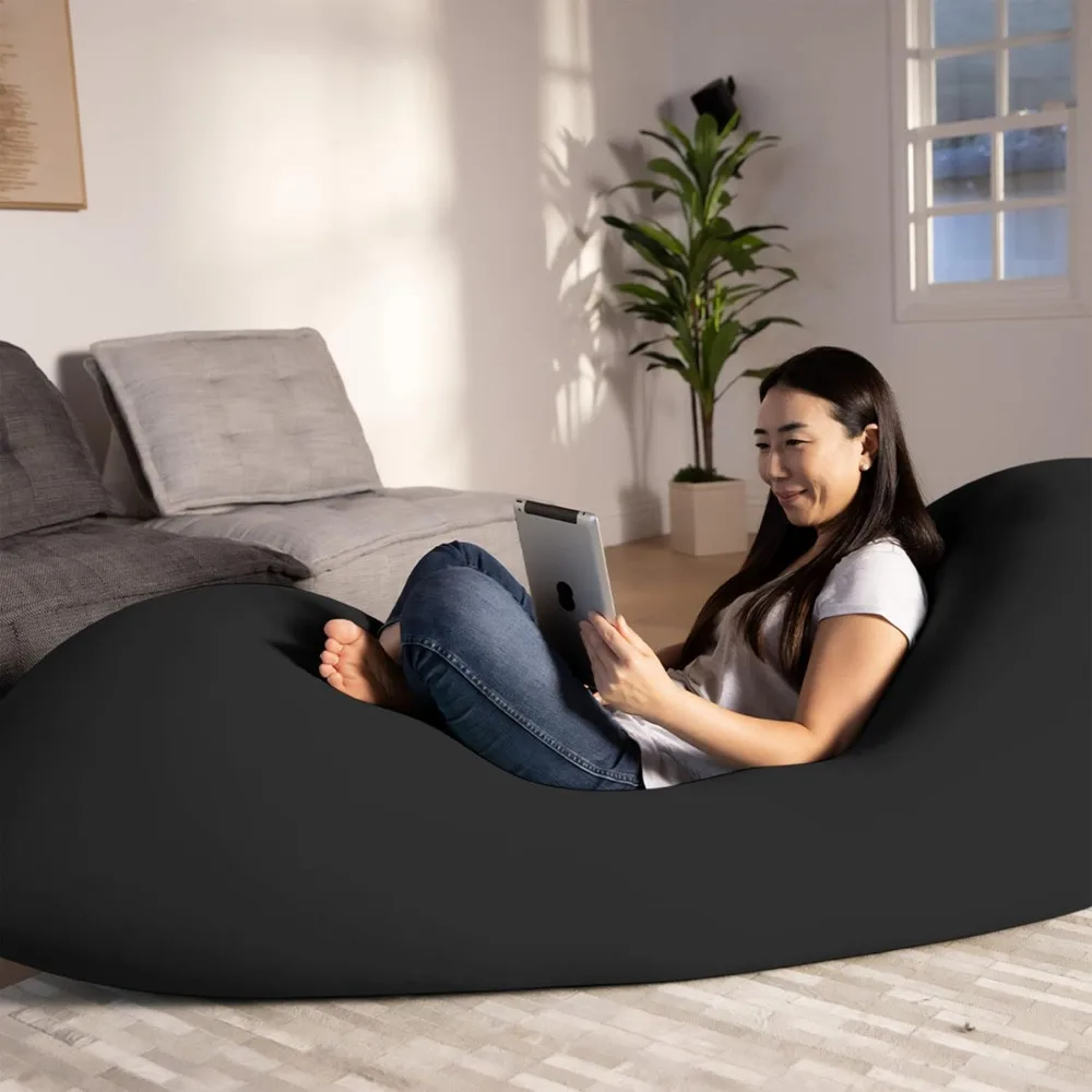 bean bag 6-Foot Beanbag Chair, Bean Bag Couch with a Washable Outer Cover, Customer Favorite Cozy Sofa for Gaming,