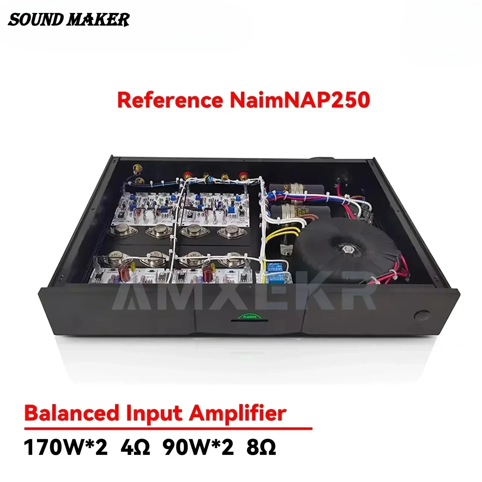 Sound Maker-Reproduction Naim NAP250 Power Amplifier Hi-End 90W+90W HiFi Stereo 2.0 Channel Home Audio Power Amplifier