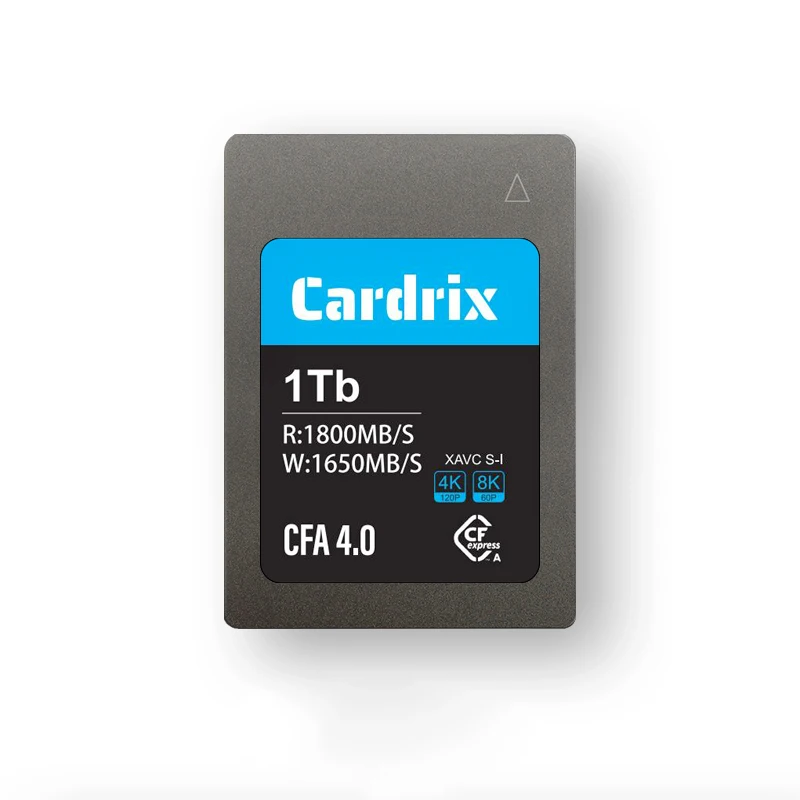 بطاقة ذاكرة Cardrix CFA cfexpress من النوع A مناسبة لسوني a7m4/a7s3/a7r5/a1/fx3