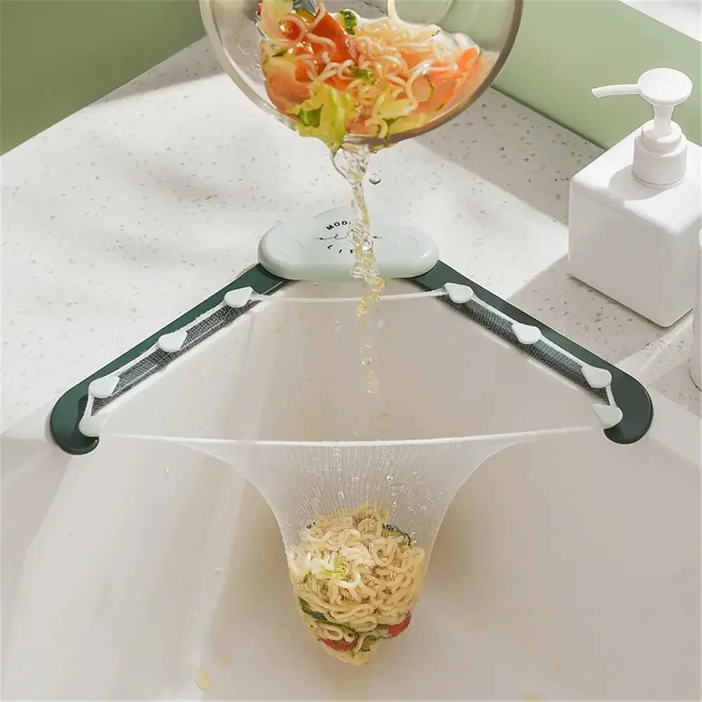 Cloud Sink Strainers Basket Triangle Drainage Rack Kitchen  Leftovers Filter Hanging Net Drain Anti-blocking