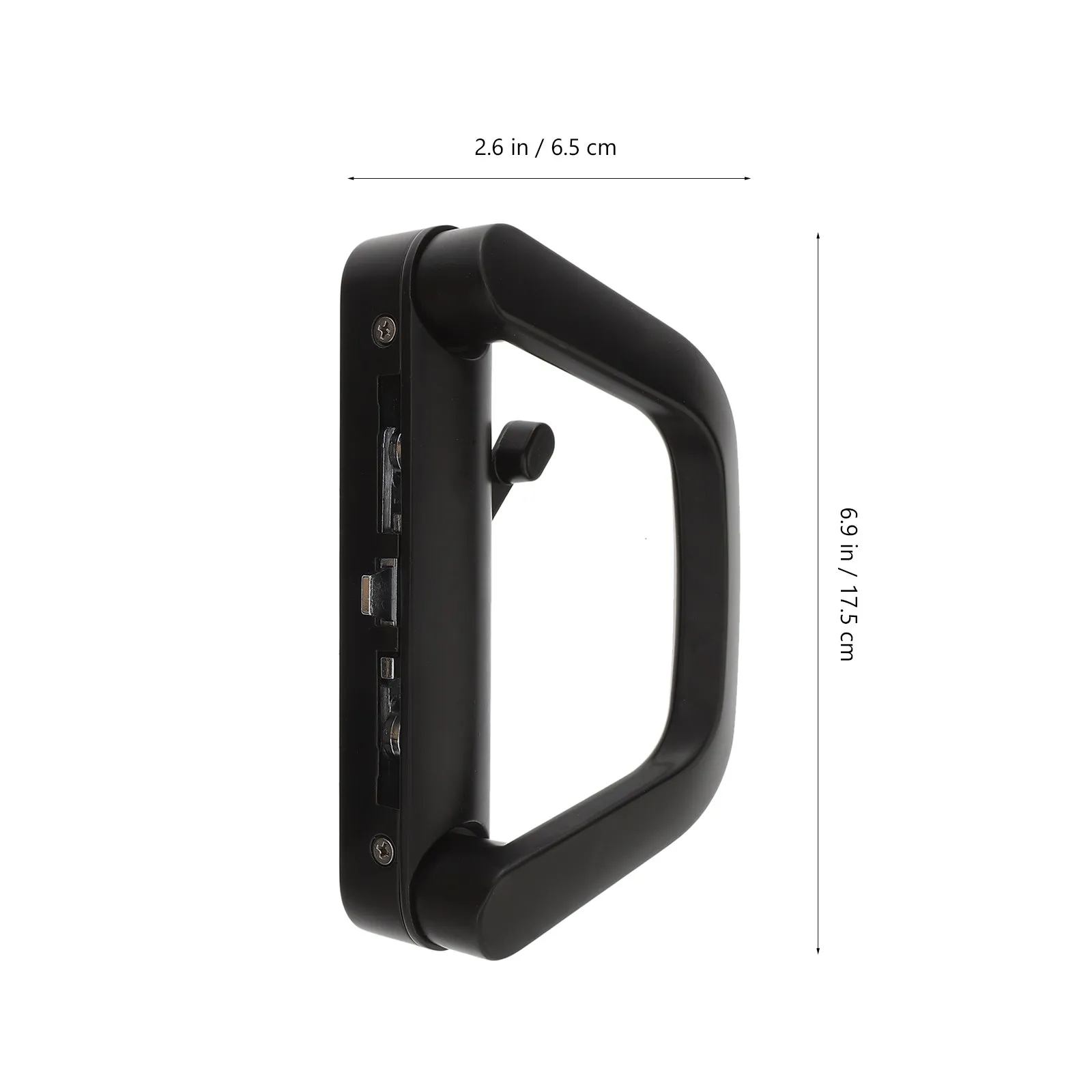 1Set Sliding Door Handle Lock Zinc Alloy Rust Proof Sliding Patio Door Lock for Wardrobe Glass Cabinet Security