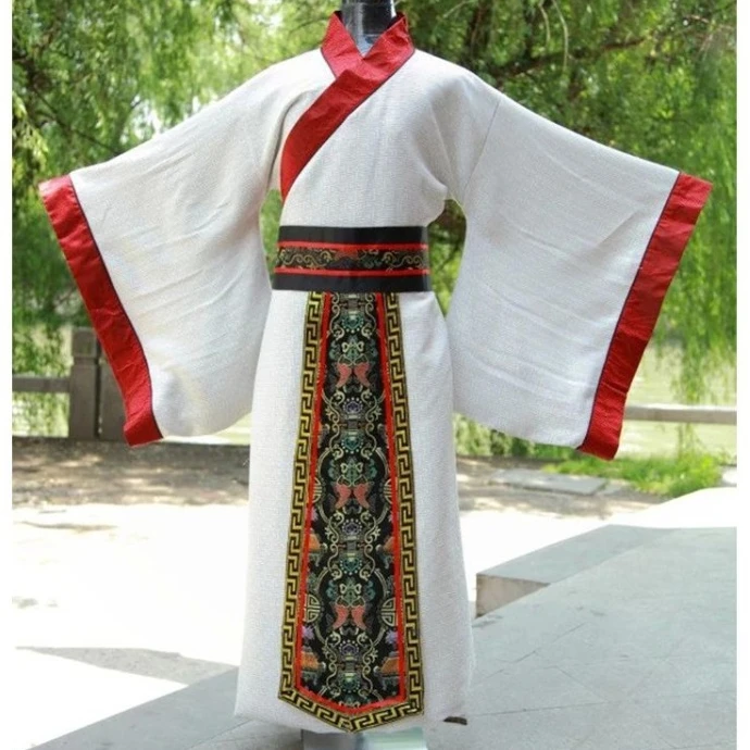 

New Vintage Chinese Hanfu for Men, Qu Ju & Zhi Ju Robe, Han Dynasty Official Ancient Chinese Hanfu Costume