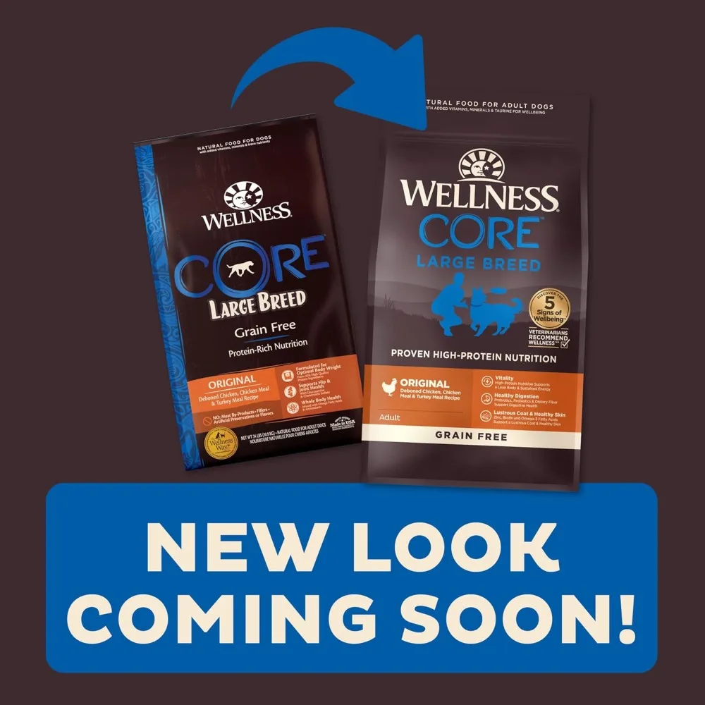 طعام جاف للكلاب الجافة للبالغين عالي البروتين عالي الجودة وخالي من الحبوب، صنع في الولايات المتحدة الأمريكية مع مكونات دجاج طبيعي وحقيقية #3