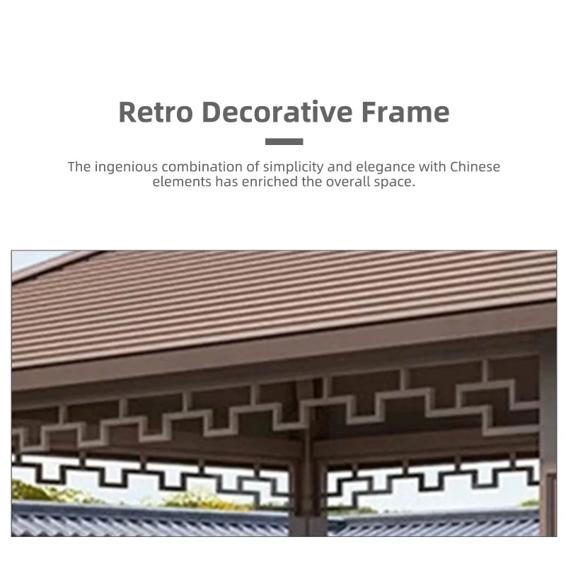 High-performance Assembly Ready Modern Chinese-style Manual Pavilion For Mountain Villa Terrace