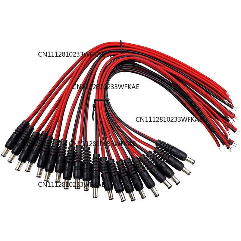 10/20/50PCS 12V Dc Connectors Male Female Jack Cable Wire Line Adapter Plug Power Supply 5.5 x 2.1mm