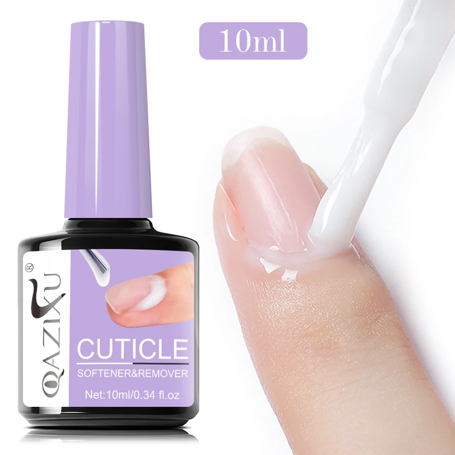 QAZIXU 10ml 네일 케어 큐티클 리무버 네일 폴리쉬 각질 제거 젤 매니큐어 트리트먼트 도구 네일 아트 DIY 살롱 홈용