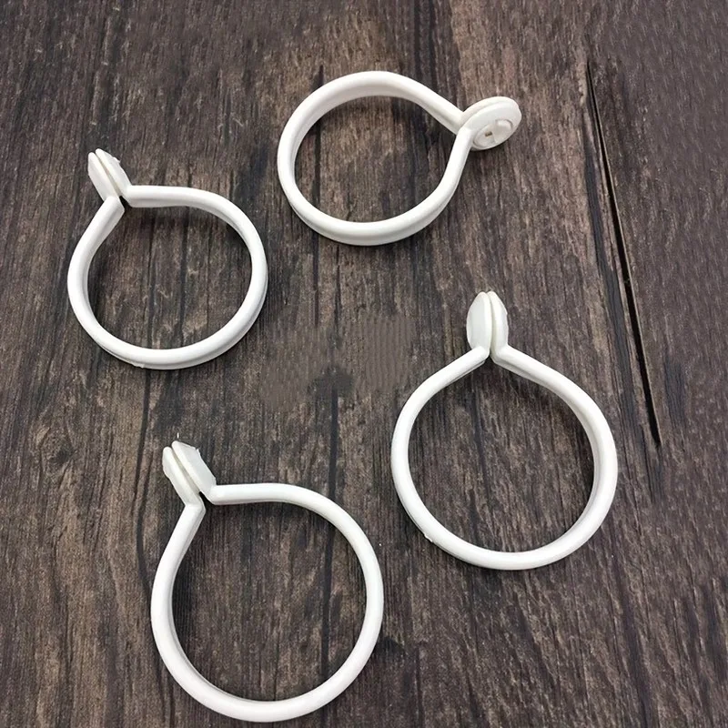 40 pcs 35mm No-Rod Removal Curtain Clips, Smooth Plastic and Easy Open Close Design, ideal for Living Room Drapery, White