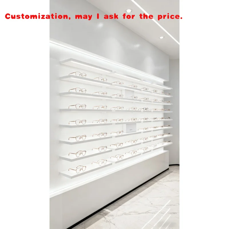 custom.Modern Eyewear Showcases Optical Store Display Rack Shop Decoration Eyeglasses Optical Frames Display Cabinets