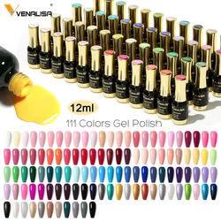 #1004 Jelly Pink Nude Collection VENALISA Nail Gel Polish Full Coverage Glitter Pearl Diamonds Soak off UV LED Platinum Gel Nail
