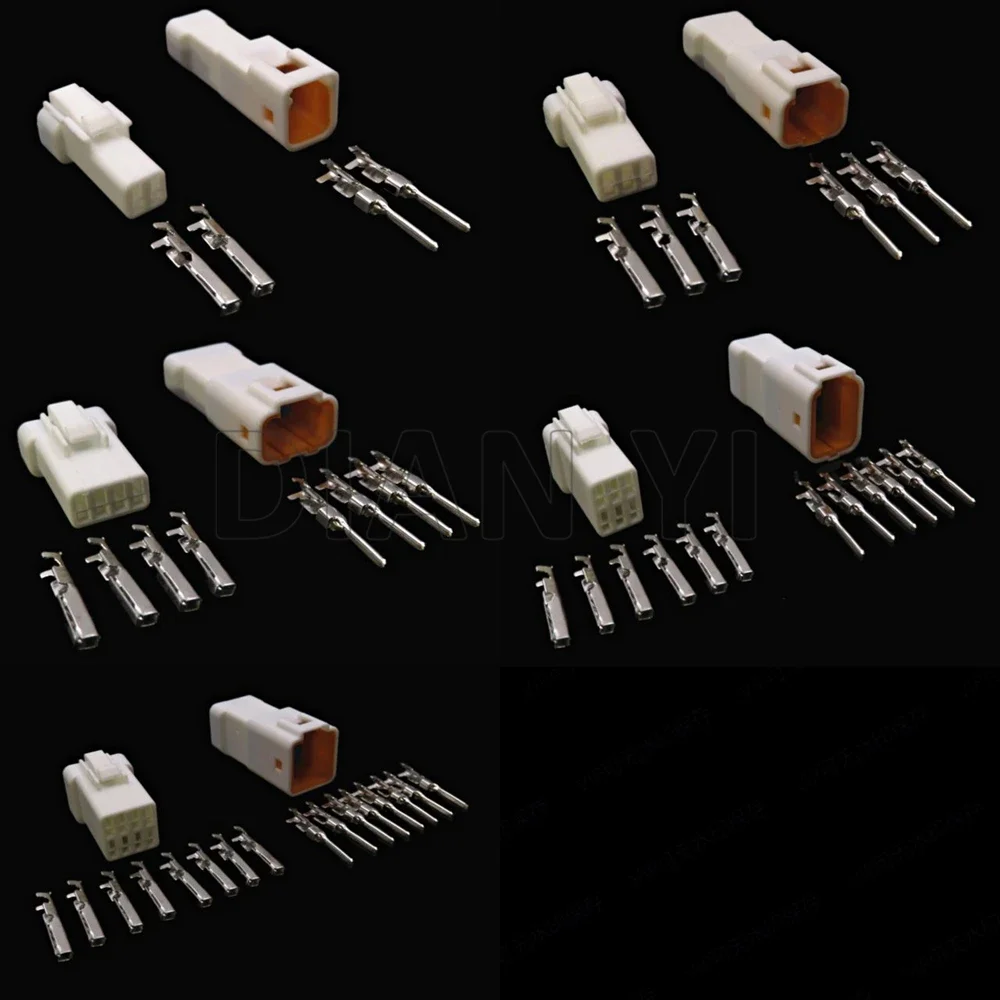 

1 Set 2/3/4/6/8 Way Automotive Sealed Connectors AC Assembly Auto Male Female Docking Plug JST Type JST02R-JWPF-VSLE