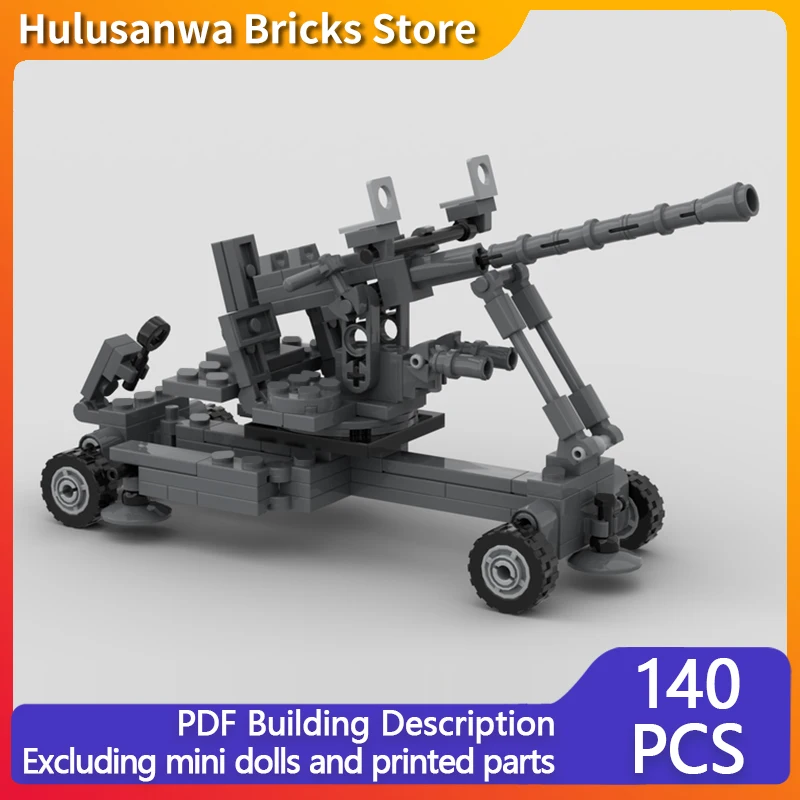 

M1 40 мм AA модель противоавитального пистолета MOC строительные кирпичи военное оборудование модульные технологии подарки праздник собрать детский игрушечный костюм