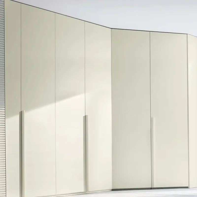 Portable Wardrobe Modern Solid Wood Closet Storage Organizer Foldable Clothes Cabinet for Bedroom Living Room Home Furniture