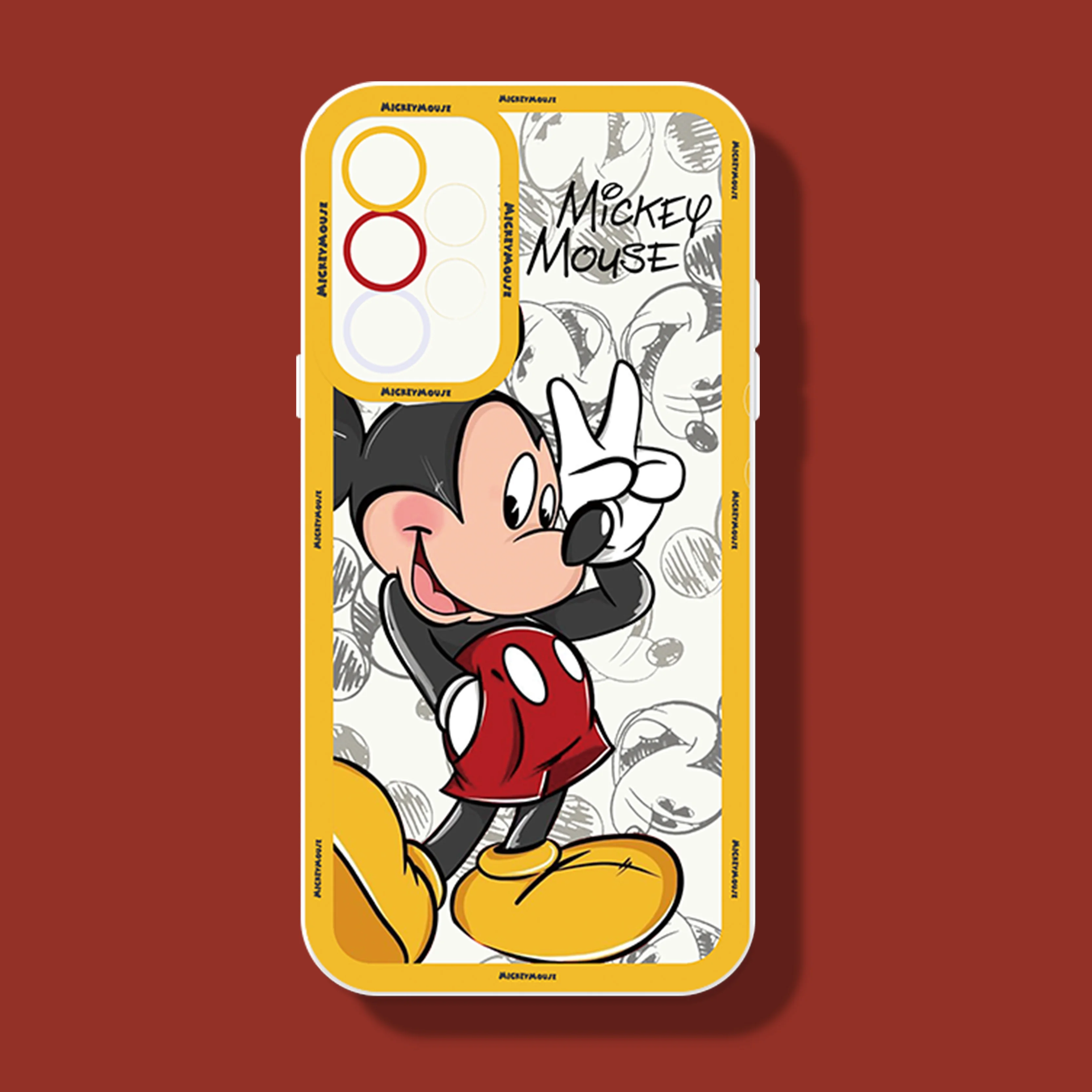 

Pink Minnie Mickey Love For Samsung Galaxy A03 A04E A23 A22 A21S A20S A10S A03S A02 4G 5G Angel Eyes Phone Case